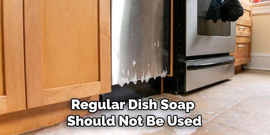 Regular Dish Soap Should Not Be Used