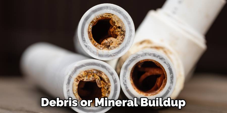 Debris or Mineral Buildup