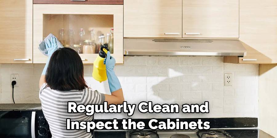 Regularly Clean and Inspect the Cabinets