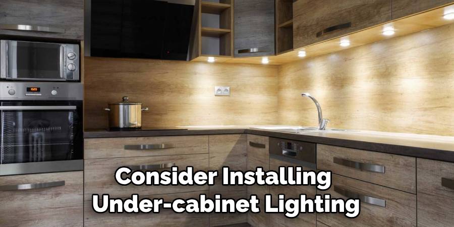 Consider Installing Under-cabinet Lighting