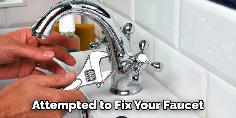 Attempted to Fix Your Faucet