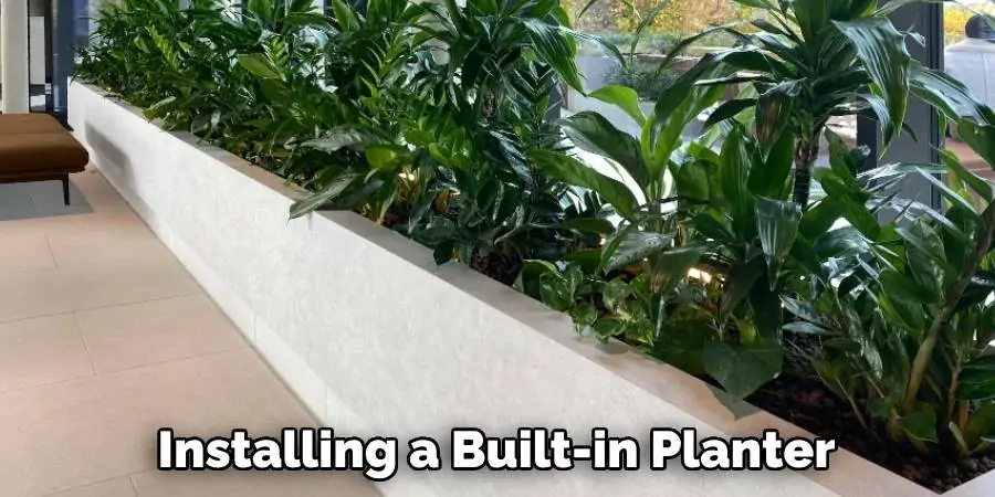 Installing a Built-in Planter