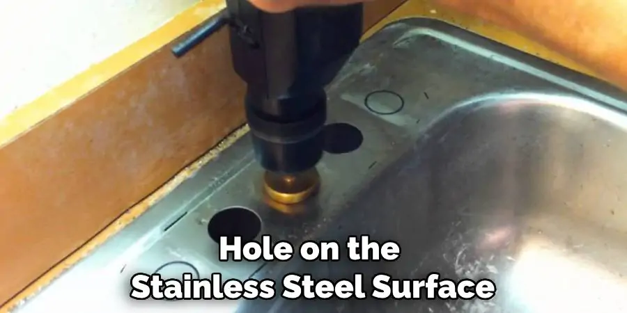 Hole on the Stainless Steel Surface