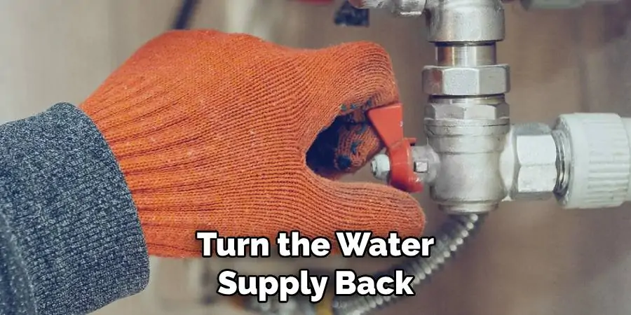 Turn the Water Supply Back