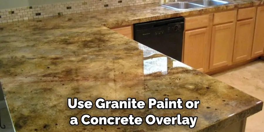 Use Granite Paint or a Concrete Overlay