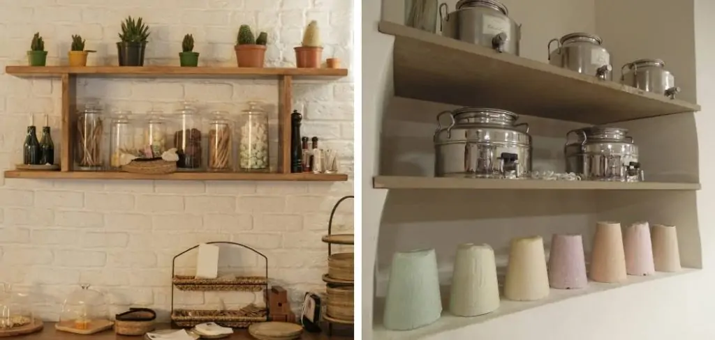 How to Decorate Floating Shelves in Kitchen