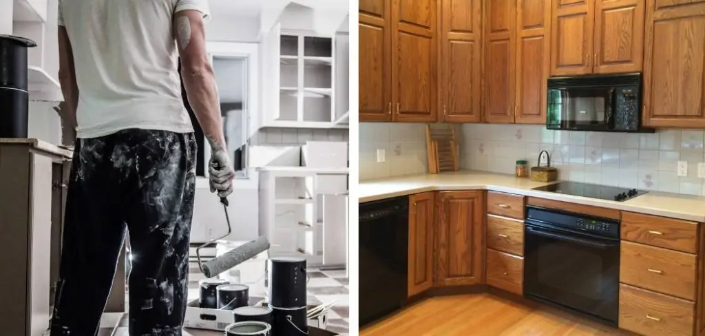 How to Paint Oak Cabinets White