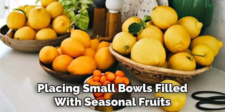 Placing Small Bowls Filled With Seasonal Fruits