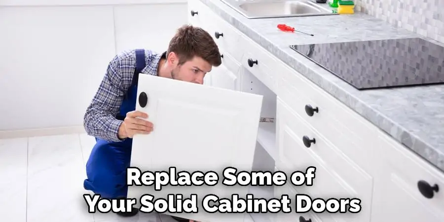 Replace Some of Your Solid Cabinet Doors